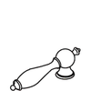 Kohler 77890-CV - Chrome/PB Lever Handle