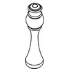 Kohler 76153-BN - Brushed Nickel Sm Lever Handle