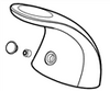 Pfister Faucets 940-014L - Stainless Steel Handle for single control faucets