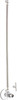 Chicago Faucets STC-22-13-AB - Compression Angle Stop, Loose Key with 20-inch Riser and Wall Flange, 1/2-inch Female NPT x 1/2-inch Compression