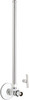 Chicago Faucets STC-32-11-AB - Compression Angle Stop, Loose Key with 12-inch Riser and Wall Flange, 1/2-inch Compression x 1/2-inch Compression