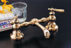 Strom Plumbing - P0565-8S Columbia Supercoat Brass 8 inch Bridge Faucet with Metal Lever Handles and Straight Spout