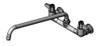 T&S Brass 5F-8WLX16 - Faucet, Wall Mount, 8" Centers, 16" Swivel Nozzle
