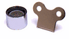 T&S Brass - B-0199-07 - Aerator, Vandal Resistant, 2.2 GPM, 3/8-inch NPSM Male Threads