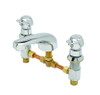 T&S Brass - B-2991-PA - Pivot Action Metering Faucet -  Deck Mount, 8-inch Centers, Cast Spout w/ 2.2 GPM Aerator