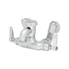 T&S Brass - B-0669-02 - Service Sink Faucet, Wall Mount, Adjustable Center, Vac. Breaker, Pail Hook, Integral Stop