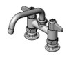 T&S Brass 5F-4DLS06 Equip 4" Deck Mount Swivel Base Faucet, 6" Swing Nozzle & Supply Nipple Kit