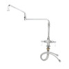 T&S Brass B-0268-03 - Dual Pantry Faucet, Single Hole Base, 4-inch Spreader, Elevated 24-inch Djn, 4-5/8-inch Extension