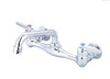 CENTRAL BRASS 0047-SLE0 TWO HANDLE WALL MOUNT KITCHEN FAUCET