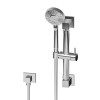 Graff G-9660-SN Multi-Function Handshower w/12" Square Grab Bar, Steelnox (Satin Nickel)