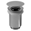 Graff G-9957-WT Push-Top Umbrella Pop-Up Drain without Overflow, Architectural White