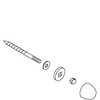 Kohler 1017124-0 - White Floor Bolt Accessory Pack