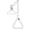 Speakman SE-220-SS - Vertical overhead supply, stay open ball valve, pull rod, all stainless steel.