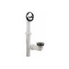 Watts 393 4666 - White Plastic Bath Waste and Overflow with Metal Linkage - 1-1/2 in. - Chrome Plated Trim