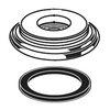 American Standard 51379-0020A - Chrome Plated Escutcheon Kit