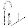 Kohler 1093052-CP - 9" Spout & Diverter Kit Kohler 1093052-CP - 9" Spout & Diverter Kit
