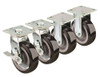 Krowne 28-180S Heavy Duty Large Plate Caster Set With 6" Wheels