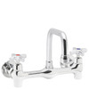 Speakman SC-5741-12 - Commander thru/back faucet with 12-inch deep tubular swing spout rigid or swivel with cross handles