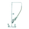 T&S Brass B-0131-CR-BC - Pre-Rinse, Overhead Swivel Arm, Wall Mount, 8-inch C/C, Wall Bracket, B-0107-C & Ceramas