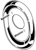 American Standard M961812-0020A - Chrome Shower Escutcheon Kit with Screws
