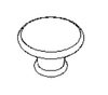 Dornbracht 092082030-09 Durabrass Lift Knob Handle
