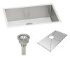Elkay EFRU281610DBG - Avado Undermount Package with Stainless Steel Sink, Basket Strainer Drain and Bottom Grid Protector Elkay EFRU281610DBG - Avado Undermount Package with Stainless Steel Sink, Basket Strainer Drain and Bottom Grid Protector