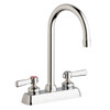 Chicago Faucets W4D-GN2AE35-369AB - 4" Deck Mount Washboard Sink Faucet