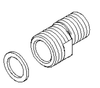 Dornbracht 0411040030090 S-ANSCHL. G3/4-AG X G1/2-AG TA