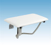 Mustee Wall-Mount, Rectangular Fold-Down Padded Shower Seat