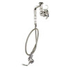 T&S Brass B-0169-102C-96H - Single Temp Wall Mount Faucet W/ Spray Nozzle & Aerator, 96-inch Flex Hose, Vacuum Breaker