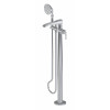 Graff G-6857-LM47N-PC Finezza DUE Floor-Mounted Tub Filler (Rough & Trim) , Polished Chrome