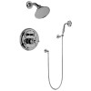 Graff G-7167-C2S-AU-T Traditional Pressure Balancing Shower Set (Trim Only), 24K Gold Plated