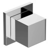 Graff G-8071-SH1-PC-T M-Series Square Two-Way Diverter Valve Trim Plate and Handle, Polished Chrome