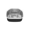 American Standard 18SB.9232100S.075 Portsmouth 23x21 Single Bowl D-Shape Undermount Kitchen Sink (Stainless Steel)