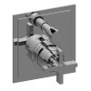 Graff G-7085-C15S-OB-T Finezza Pressure Balancing Valve Trim with Cross Handle and Diverter, Olive Bronze