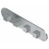 Graff G-8058H-SH0-SN-T M-Series Round 4-Hole Trim Plate with Square Handles (Horizontal Installation), Steelnox (Satin Nickel)