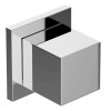 Graff G-8098-SH1-BNi-T M-Series Square Stop/Volume Control Trim Plate and Handle , Brushed Nickel