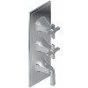Graff G-8078-1L2C-OB-T M-Series Finezza UNO 3-Hole Trim Plate w/Finezza Handles (Vertical Installation), Olive Bronze