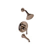 Graff - G-7165-LM34S-PN-T - Canterbury Collection Traditional Pressure Balancing Tub & Shower Set- Trim Only