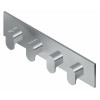Graff G-8059H-LM44E0-WT-T M-Series Square 4-Hole Trim Plate with Ametis Handles (Horizontal Installation), Architectural White
