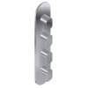 Graff G-8058-LM45E0-BNi-T M-Series Round 4-Hole Trim Plate with Phase Handles (Vertical Installation), Brushed Nickel