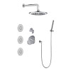 Graff GL2.122SG-LM45E0-PN M-Series Full Thermostatic Shower System w/Diverter Valve (Rough & Trim) , Polished Nickel