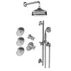 Graff GS2.112SG-C2E0-AU-T M-Series Full Thermostatic Shower System (Trim Only), 18K Gold Plated
