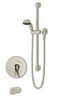 Symmons S-3504-H321-V-CYL-B-STN Dia Tub/Hand Shower System
