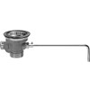 Fisher 29025 - DrainKing Waste Valve with Locking Basket Strainer and Overflow Body, Rough Chrome