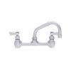 Fisher - 53155 - 8? Wall Mounted Faucet with Eccentrics, 16-inch Swing Spout and Lever Handles 