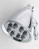 Jaclo B732 Pissaro Retro Shower Head with 3-1/2" Face and 8" Spray Jets