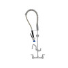 Fisher - 34460 - Spring Style Pre-Rinse Faucet - 8-inch Backsplash Mounted, Wall Bracket, 12-inch Add-On Faucet Spout