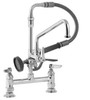 T&S Brass - B-0178 - Spray Assembly, Deck Mount Base, 8-inch Centers, 12-inch Add-On Faucet - Spray Valve and Hose