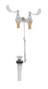 T&S Brass - B-0891 - Medical Faucet, Deck Mount, Cast Basin Spout, Aerator, 4-inch Wrist Action Handles, Pop-Up
